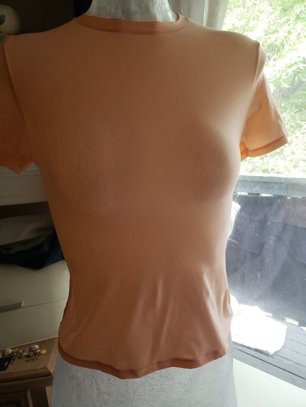 SKIMS Peach Short Sleeve Tee